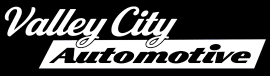 Valley City Automotive in Eau Claire, WI Logo in black and white